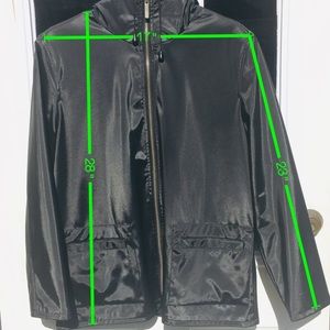 Black Nicole Miller Rain jacket